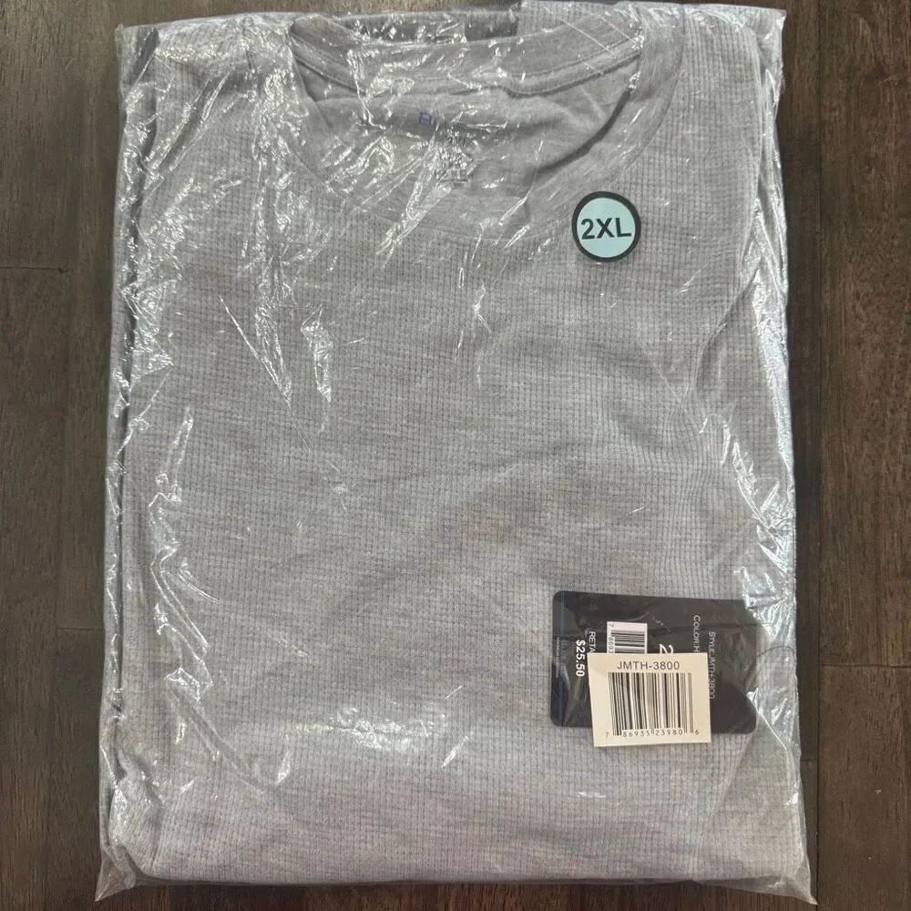 Blue Ice Long Sleeve Thermal Shirt 2XL Heather Grey